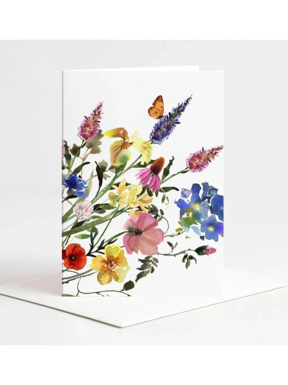 Set of 10 All Occasion 5x7 Blank Note Cards with Envelopes - Watercolor